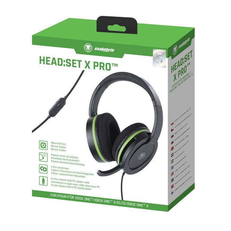 4039621913099 Snakebyte Xbox  Headset Blk/Grn