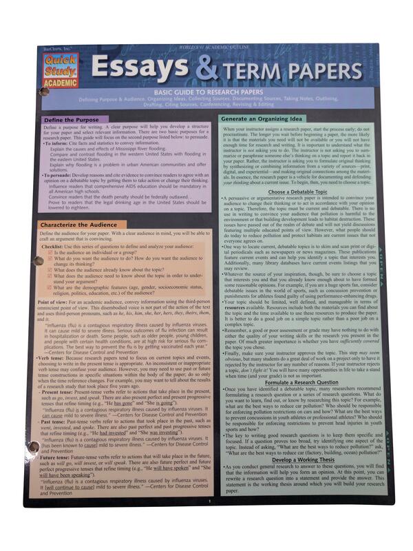 978142322288 Essays & Term Papers Ref Card